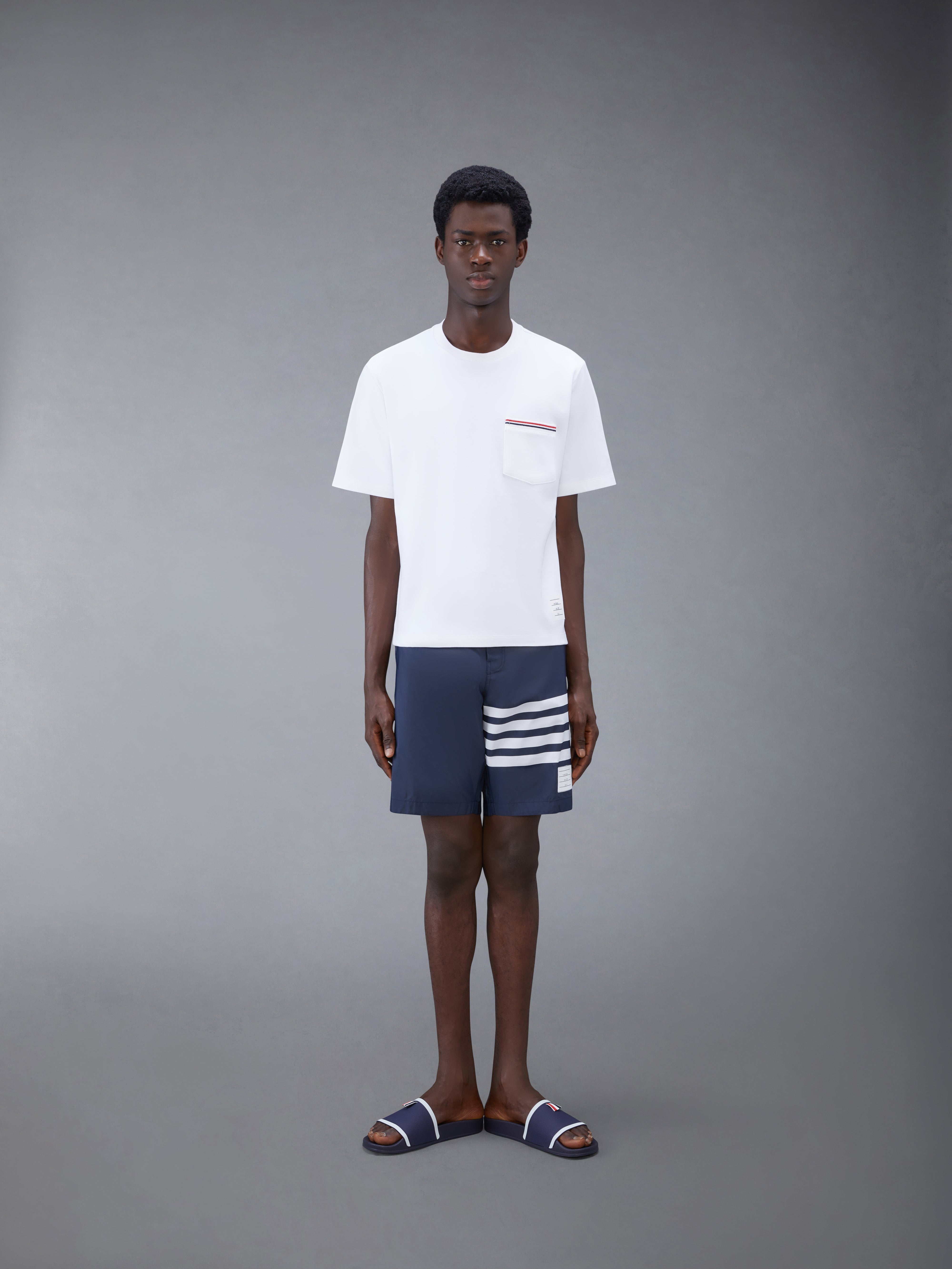 Swim Tech 4 Bar Board Shorts | Thom Browne
