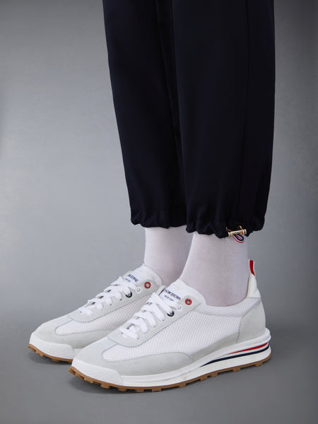 PLAIN WEAVE 4-BAR TRACK TROUSER