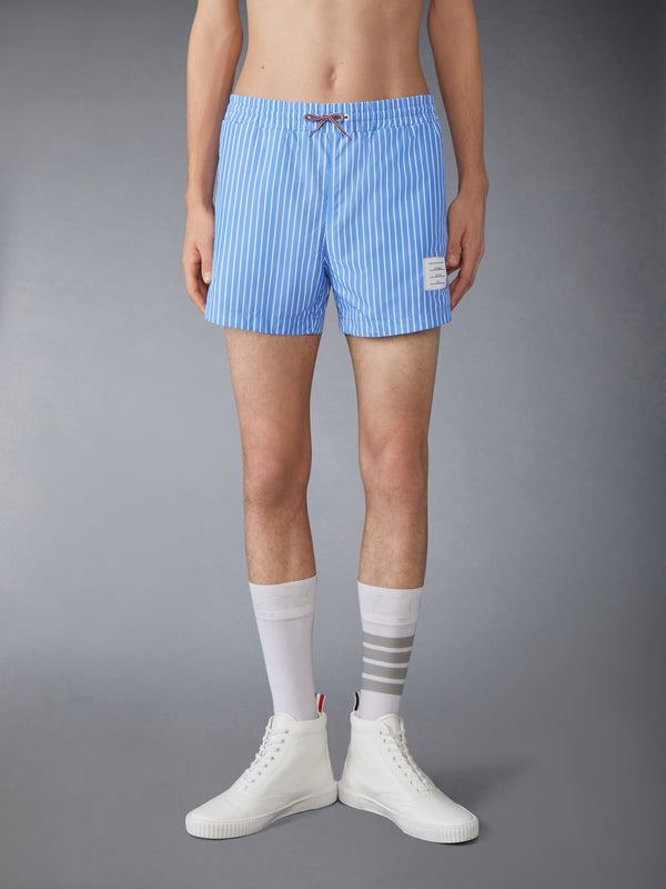 ピンストライプ プリント テック スイムショーツ - image 1