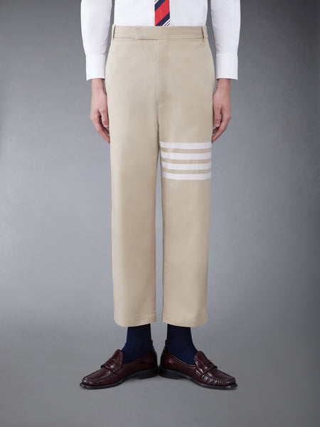 COTTON 4-BAR STRAIGHT LEG TROUSER