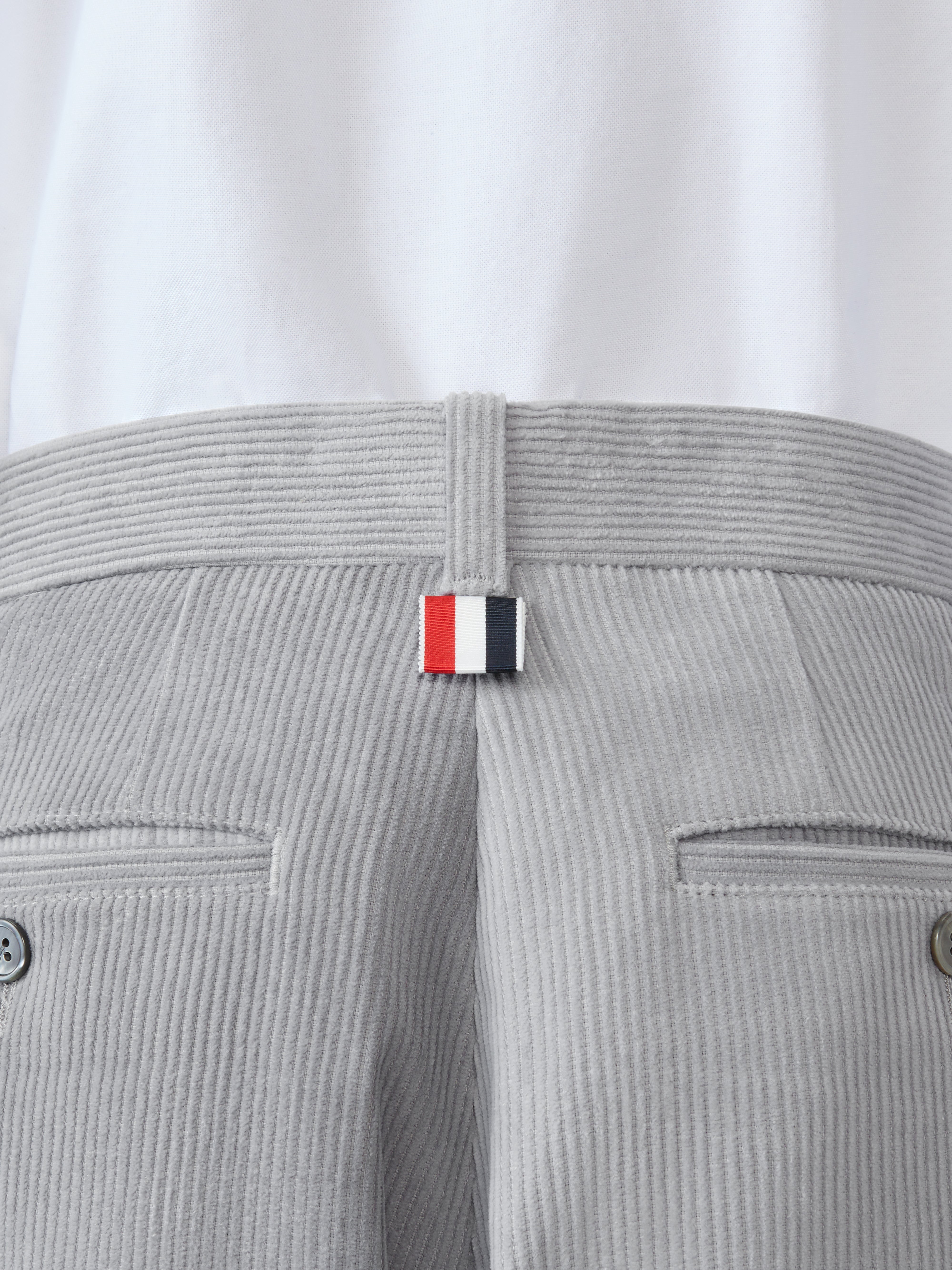 Unconstructed Straight Leg Single Welt Pocket Trouser In