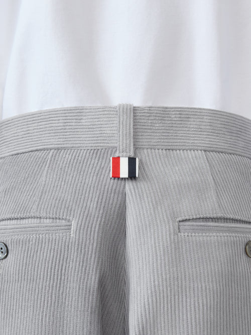 Unconstructed Straight Leg Single Welt Pocket Trouser In Corduroy 