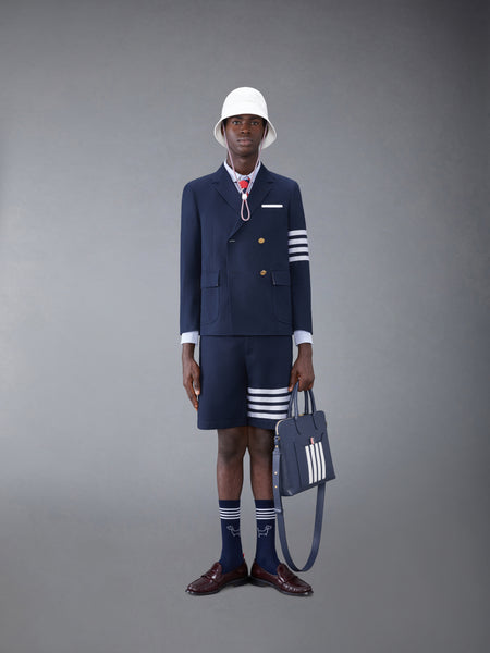 COTTON 4-BAR POCKET SHORT NAVY