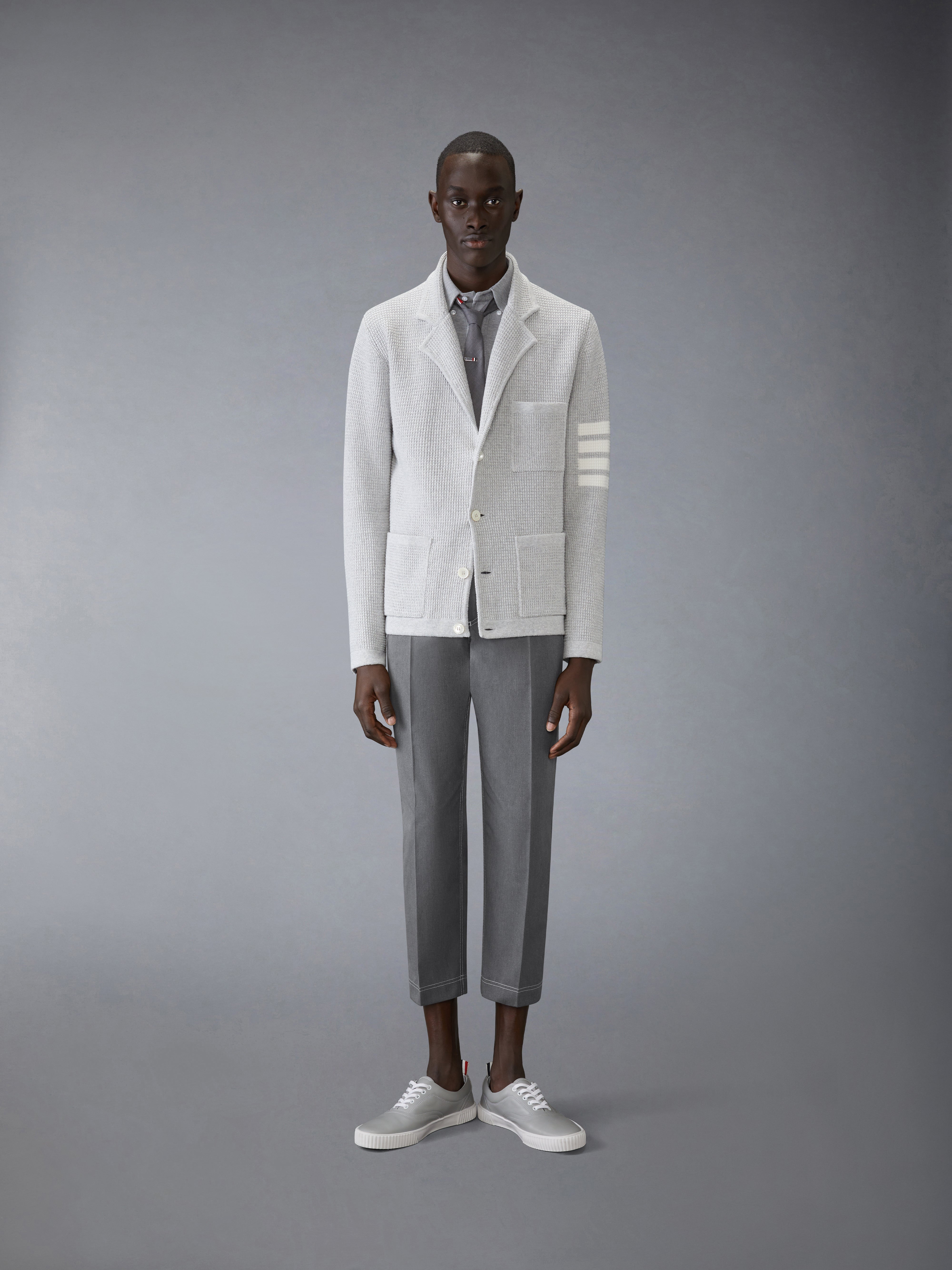 Tapered Chino W/Twin Needle Stitch In Typewriter Cloth