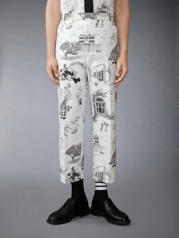 CANVAS HECTOR TOILE UTILITY CHINO TROUSER - image 1