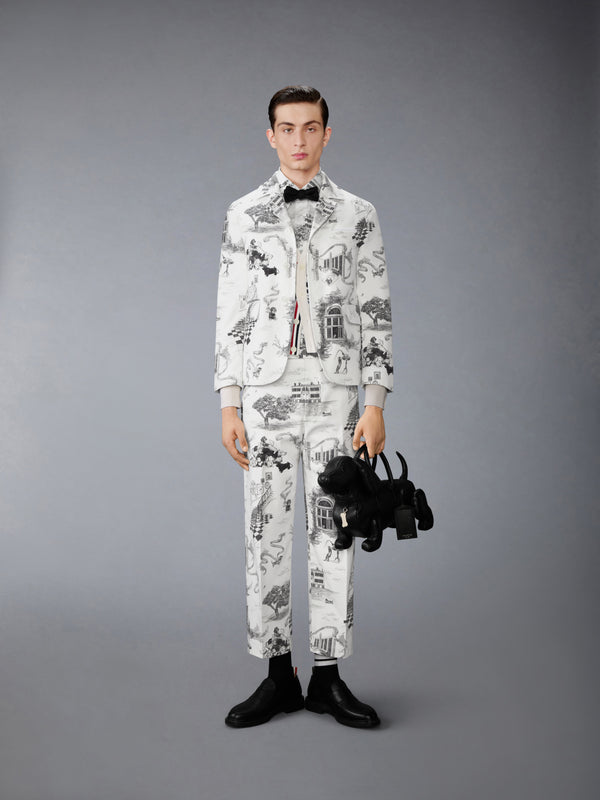 CANVAS HECTOR TOILE UTILITY CHINO TROUSER - image 3