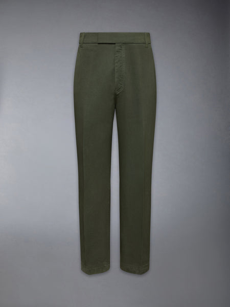 COTTON TWILL UTILITY CHINO TROUSER