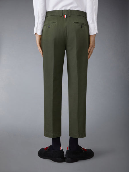 COTTON TWILL UTILITY CHINO TROUSER