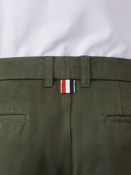 COTTON TWILL UTILITY CHINO TROUSER
