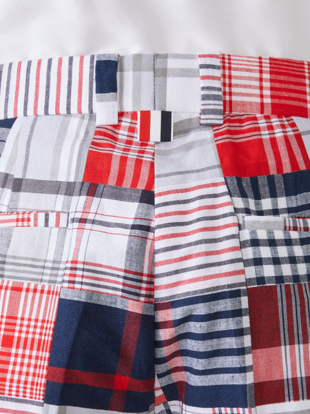 MADRAS PATCHWORK UTILITY CHINO SHORT RWBWHT