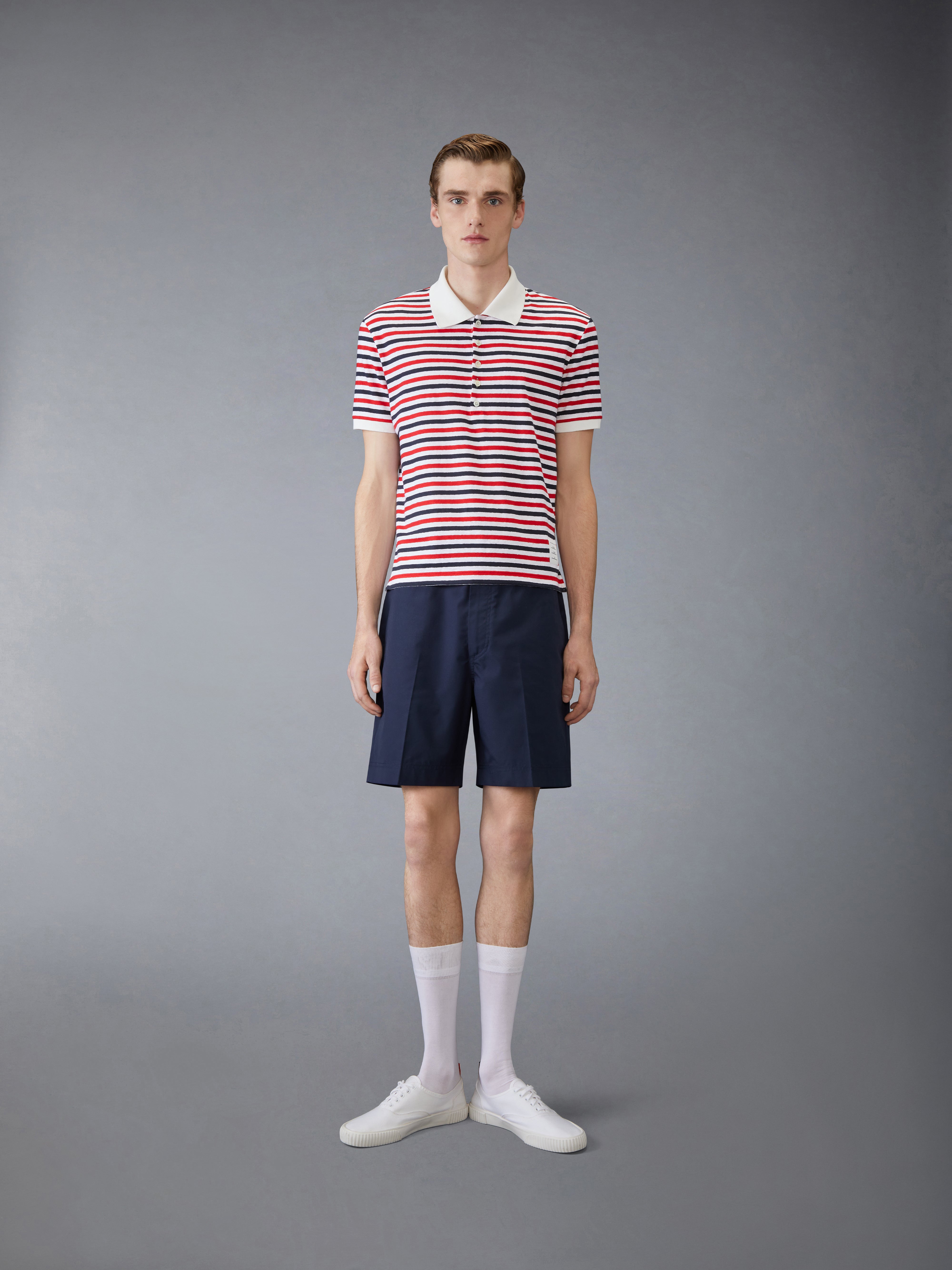 Utility Chino Short W/Twin Needle Stitch In Typewriter Cloth