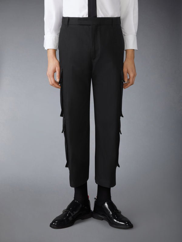 WASHED COTTON UTILITY CHINO CARGO TROUSER - image 1
