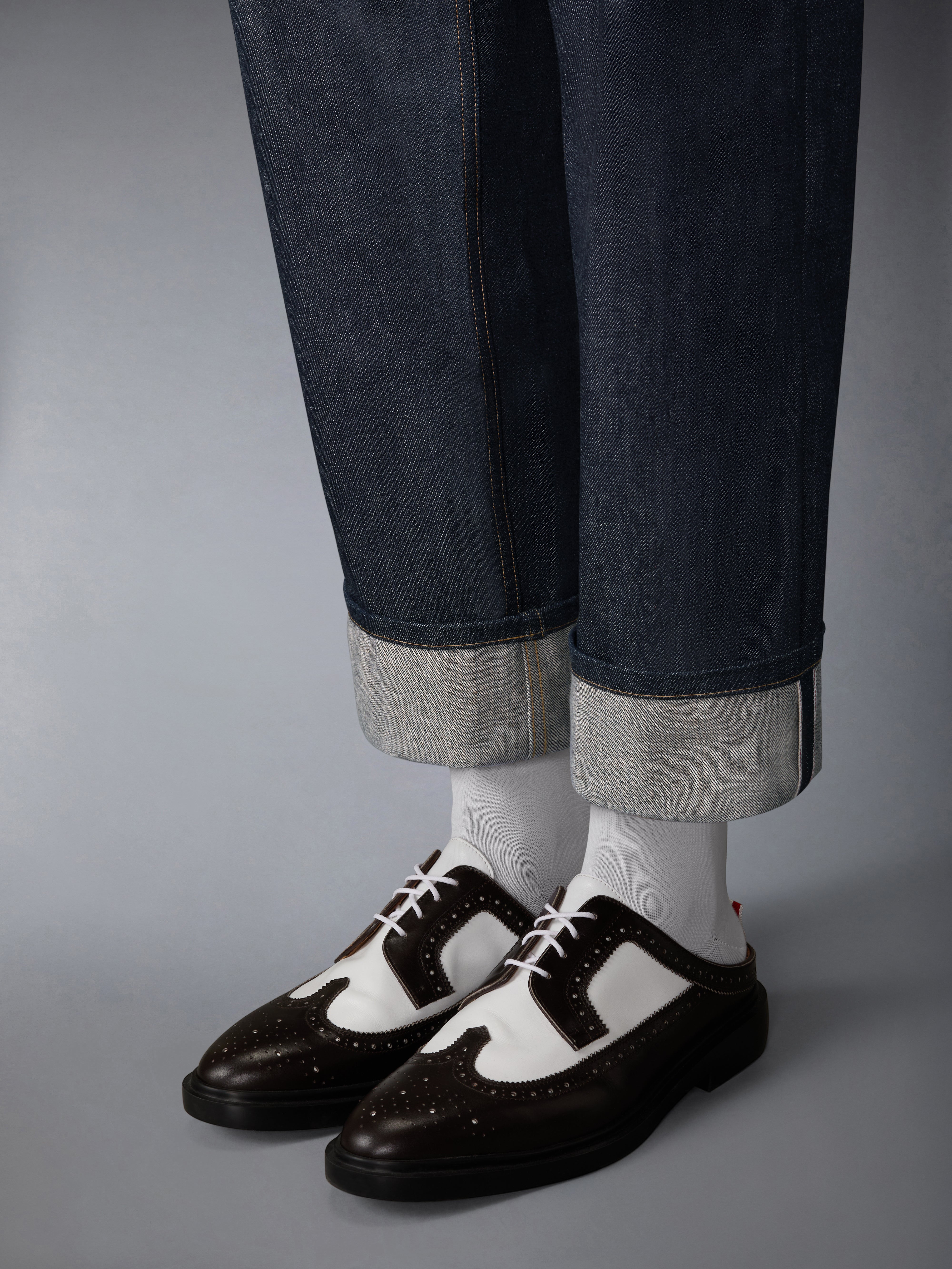 Selvedge Denim Backstrap Trouser | Thom Browne