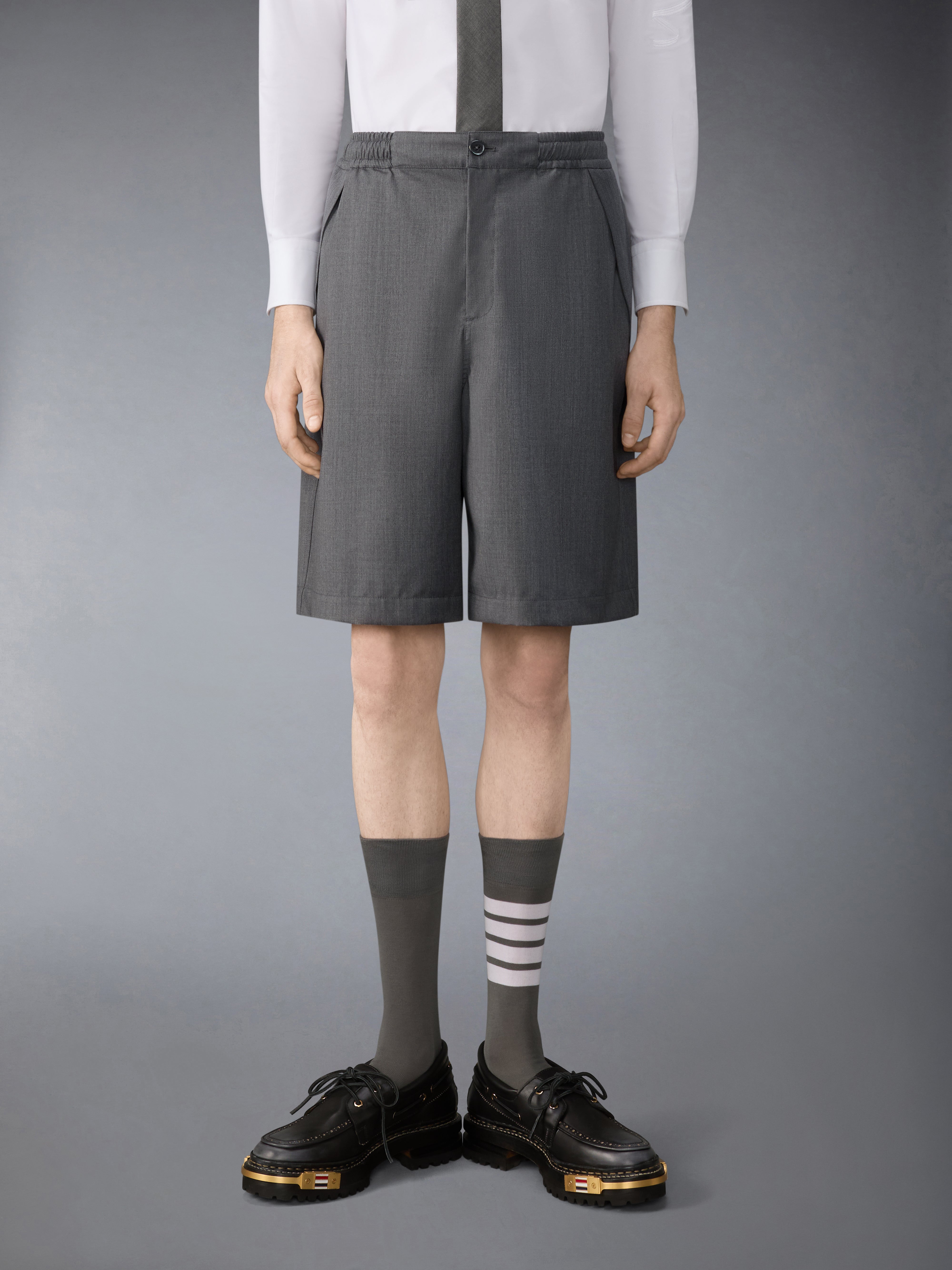 テックウール ツイル トラック ショートパンツ | Thom Browne