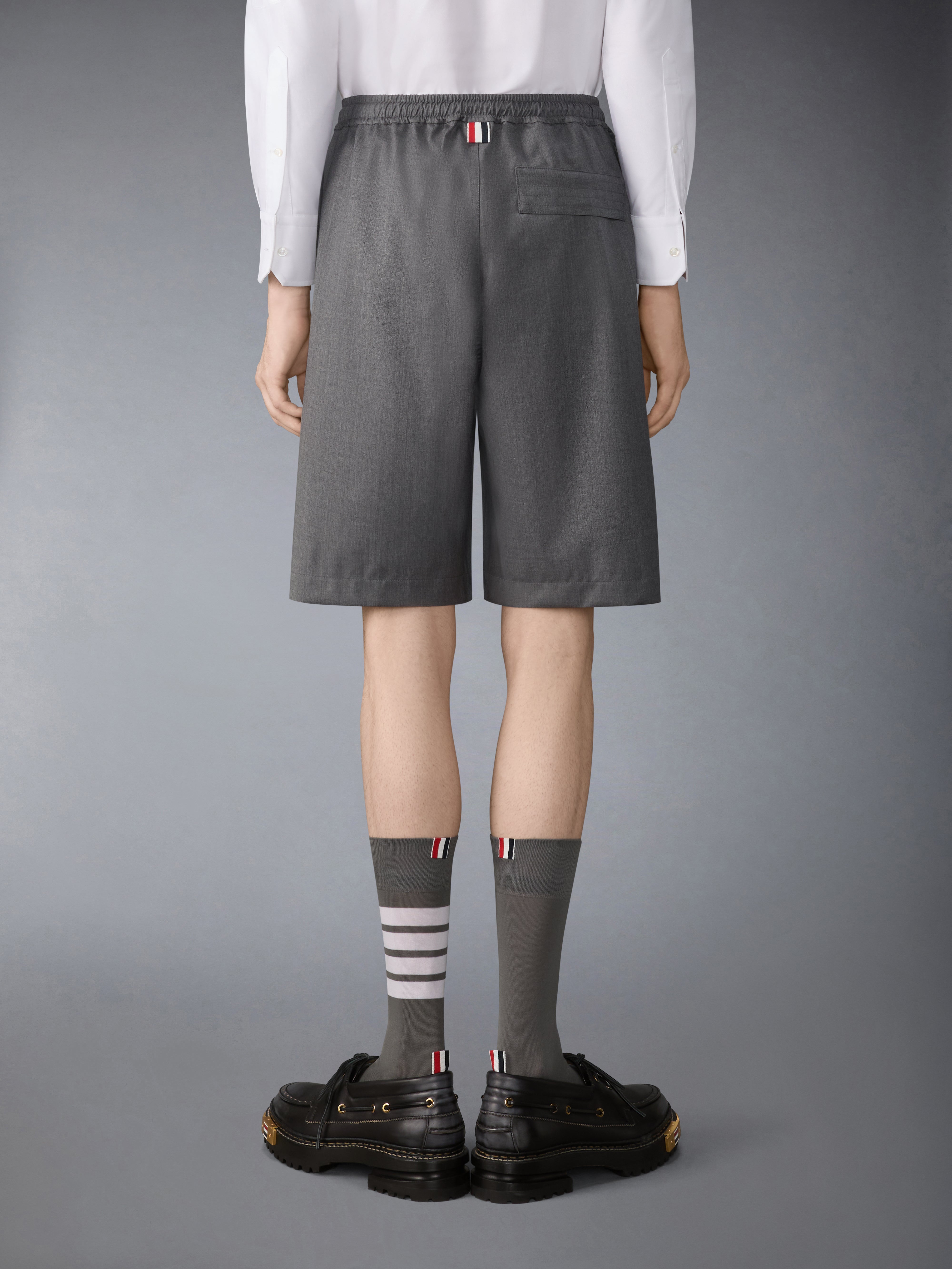Tech Wool Twill Track Shorts | Thom Browne