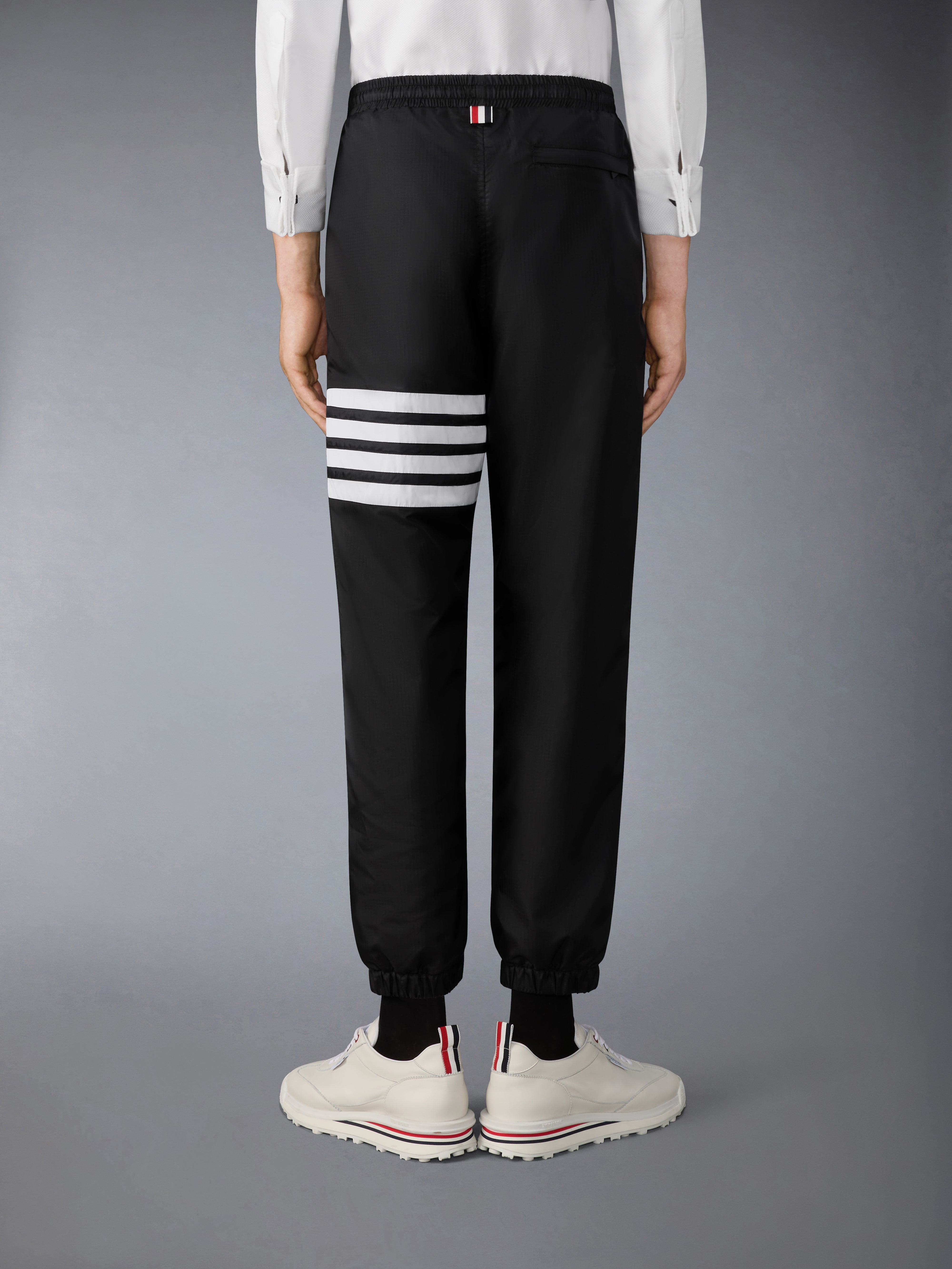 Shiny Ripstop 4-Bar Track Pants | Thom Browne