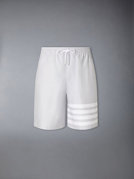 OXFORD 4-BAR RUGBY SHORTS LT GREY