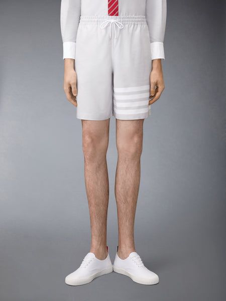 OXFORD 4-BAR RUGBY SHORTS LT GREY