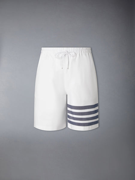 OXFORD 4-BAR RUGBY SHORTS WHITE /NAVY