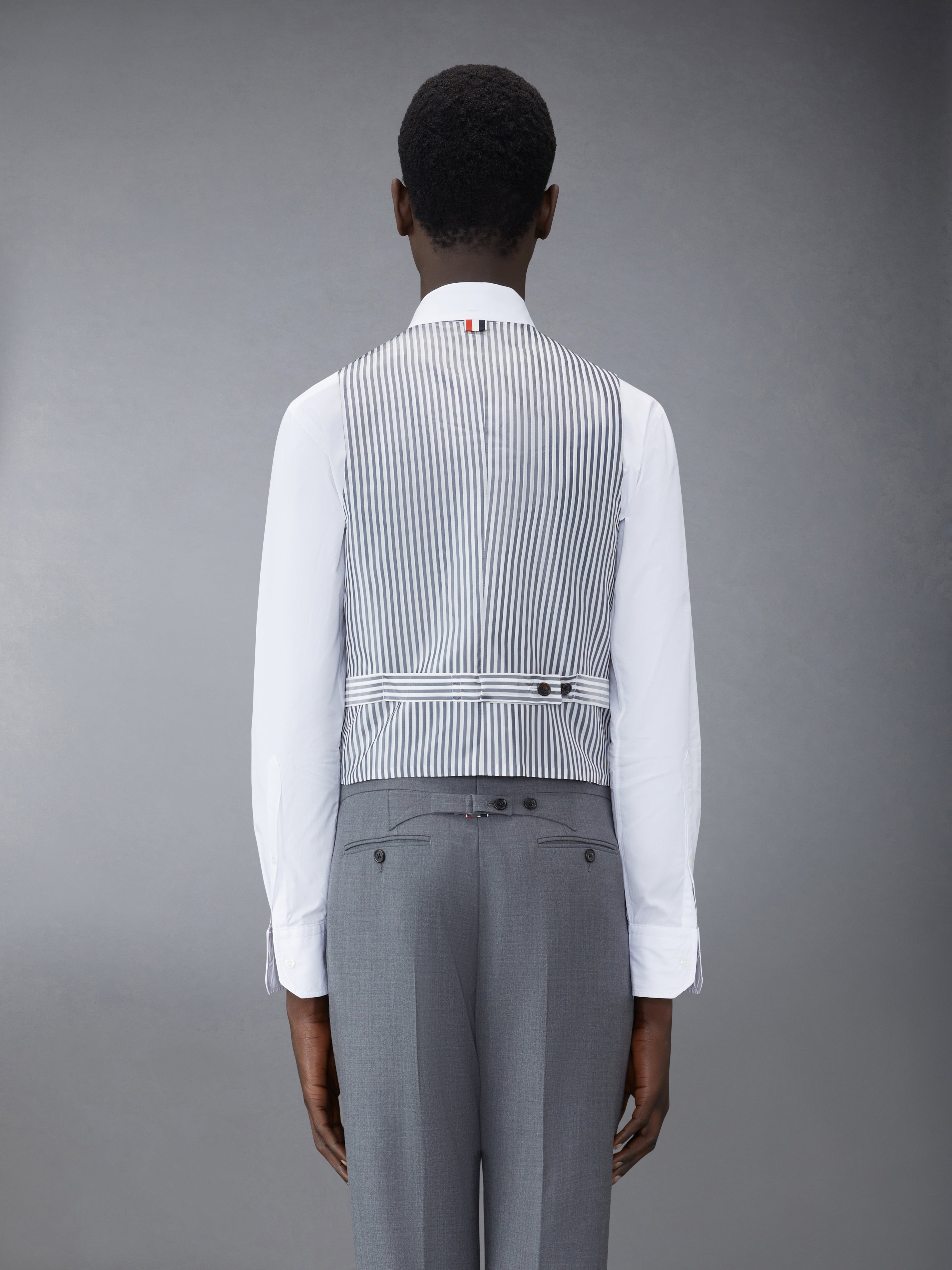 Twill 5 Button Vest | Thom Browne