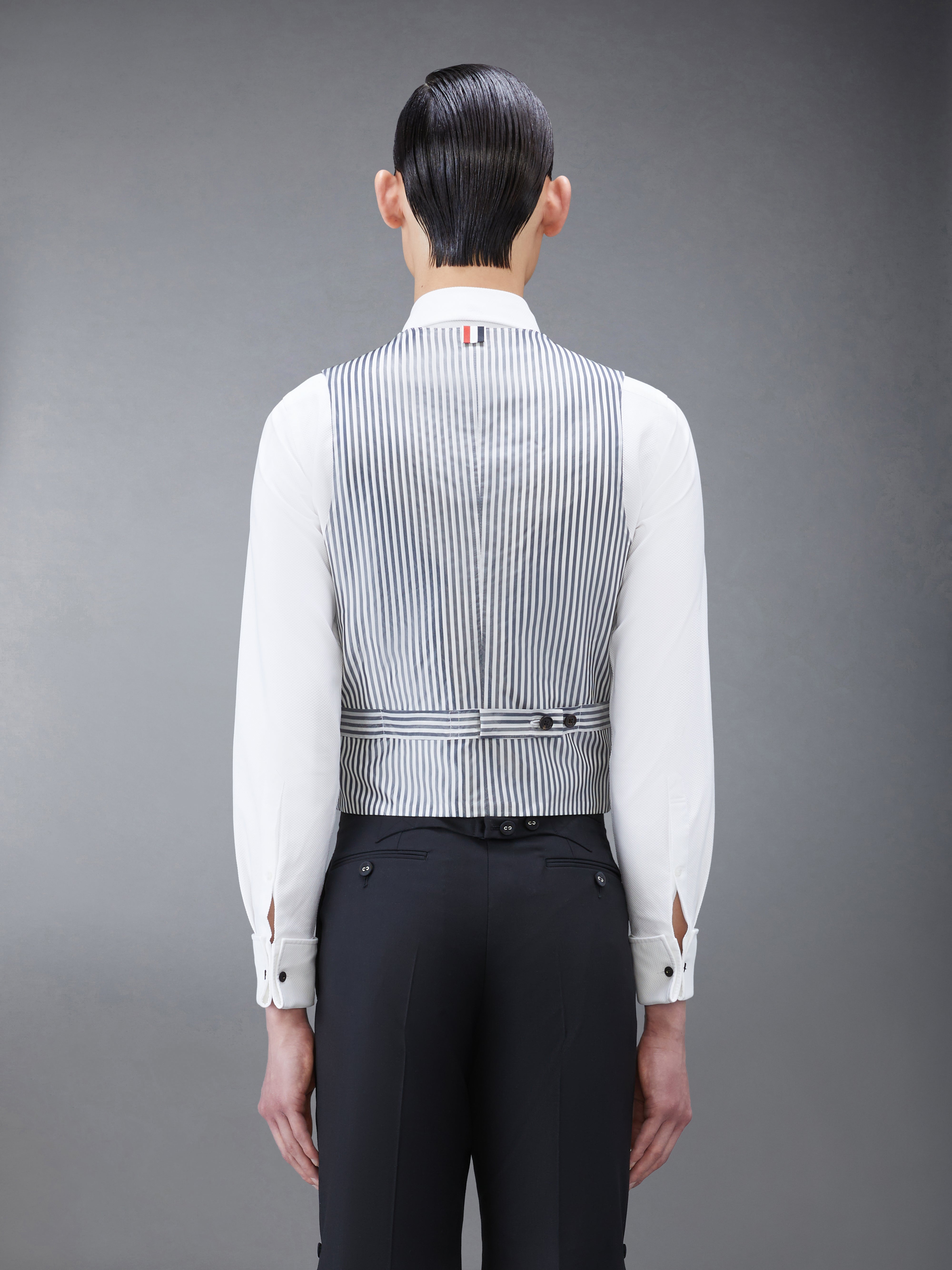 Twill Tipping Classic Vest | Thom Browne