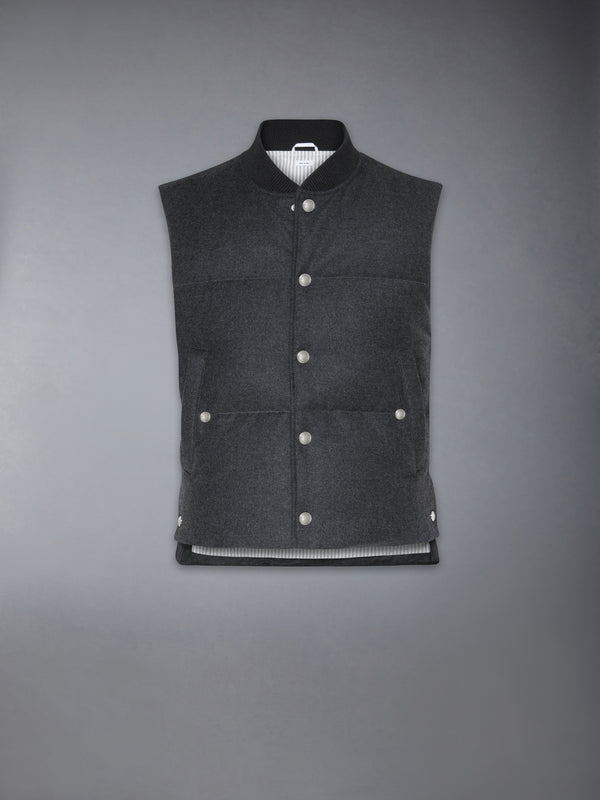 WOOL FLANNEL DOWN FILL VEST - featured image