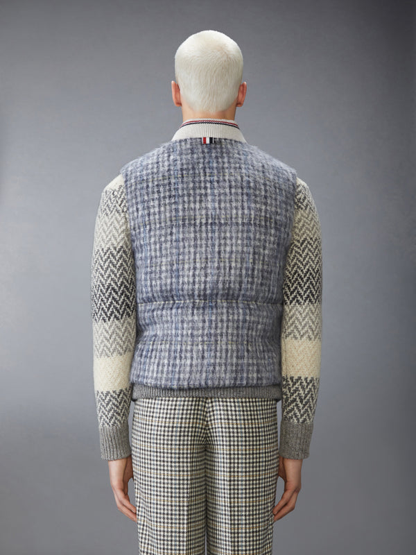 GUNCLUB CHECK HAIRY MOHAIR DOWN FILLED VEST - image 2