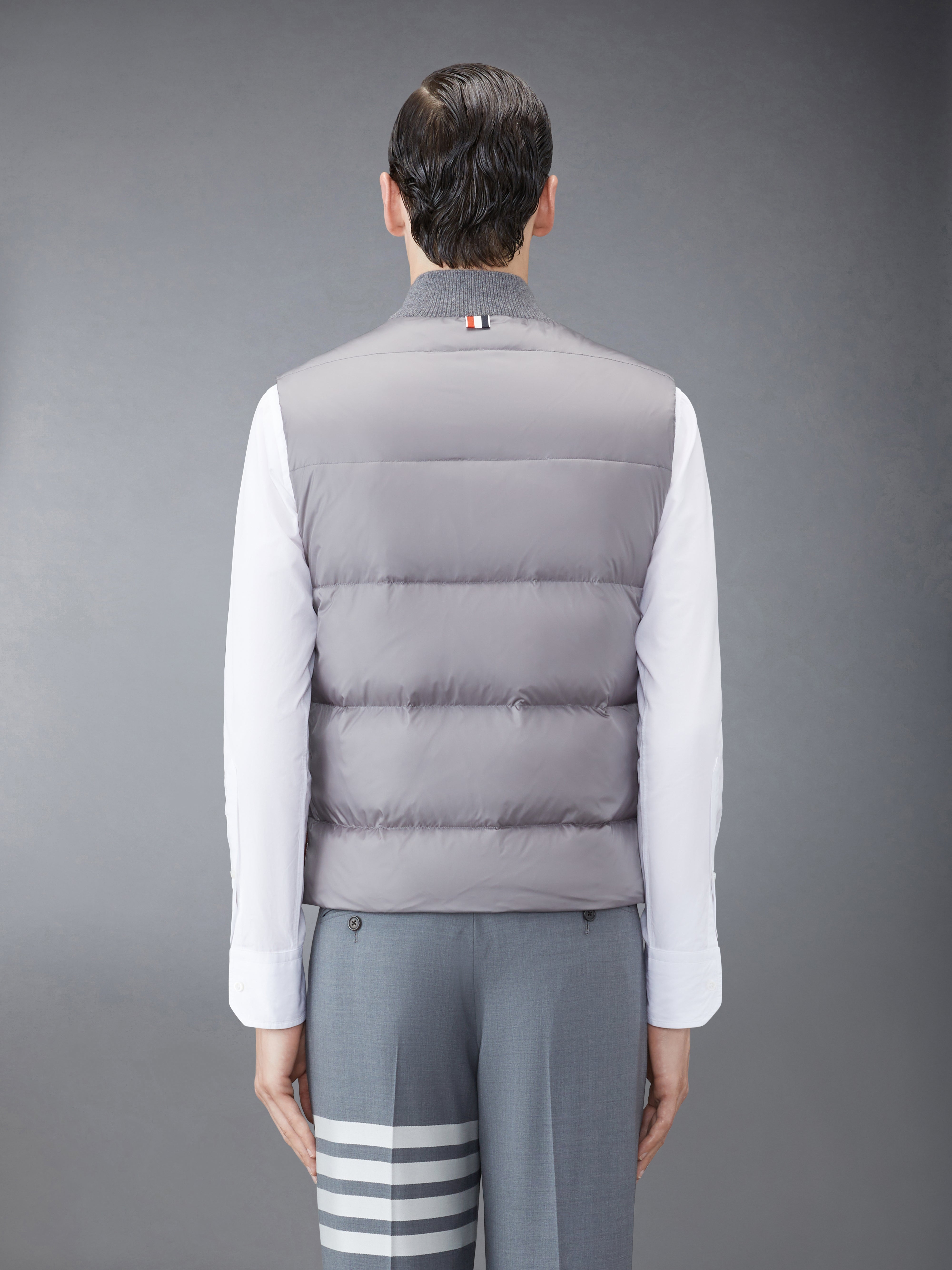 Matte Finish Nylon Down Fill 4 Bar Vest | Thom Browne