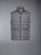 ULTRA LIGHT NYLON TECH FUNNEL NECK DOWN VEST - DARK GREY