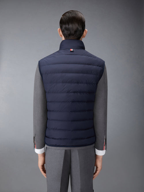 ULTRA LIGHT NYLON TECH FUNNEL NECK DOWN VEST