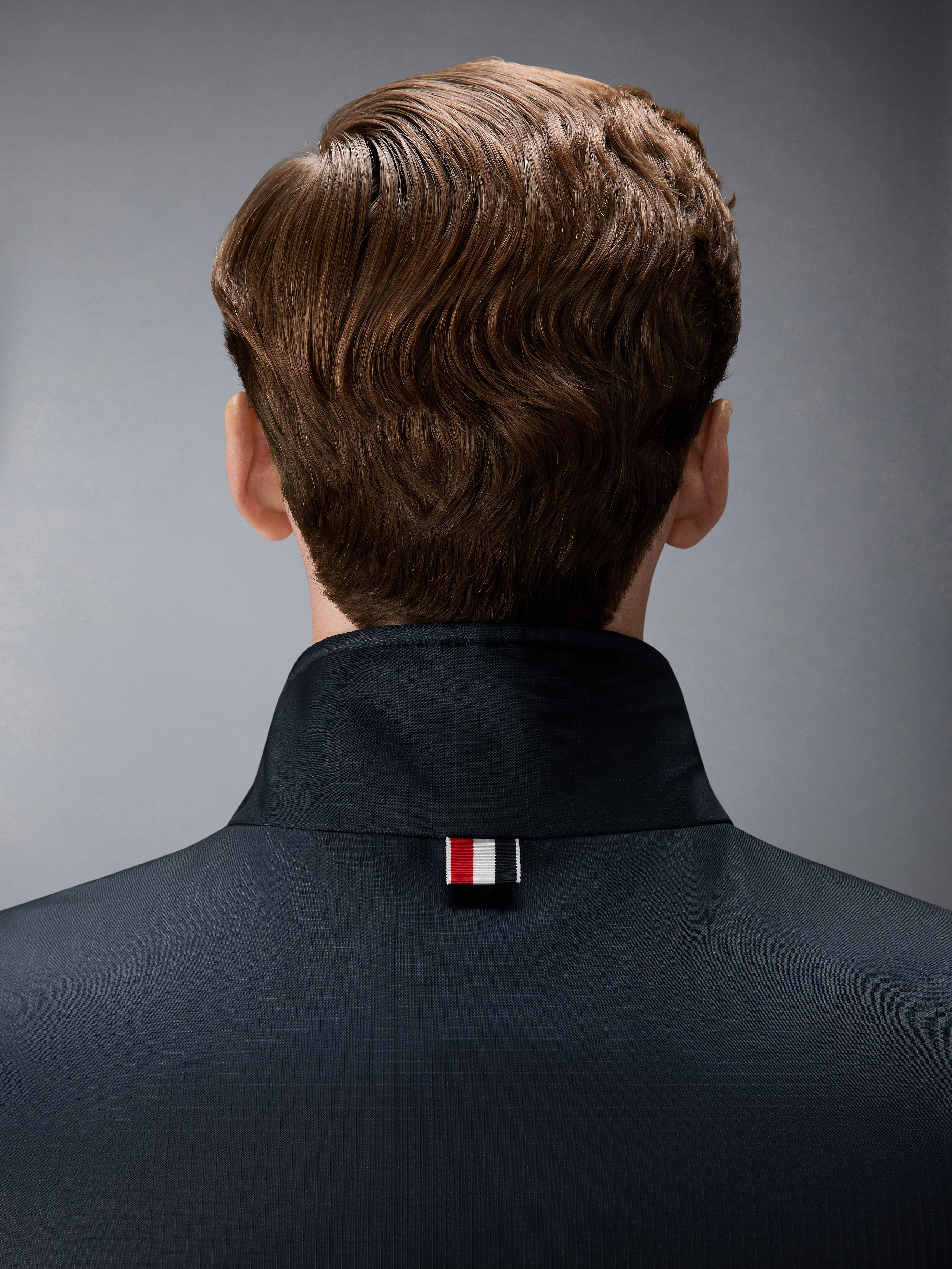 Shiny Ripstop Lightweight Down Filled 4-Bar Vest | Thom Browne