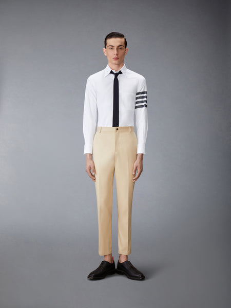 SOLID OXFORD 4-BAR POINT COLLAR SHIRT