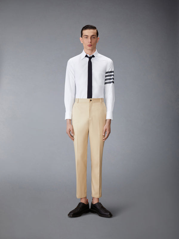 SOLID OXFORD 4-BAR POINT COLLAR SHIRT