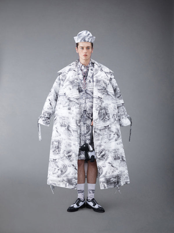 ノーティカル トワル シルク ツイル クラシック フィット シャツ - image 5