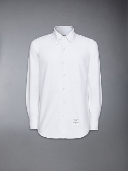 SOLID OXFORD STRAIGHT FIT SHIRT WHITE