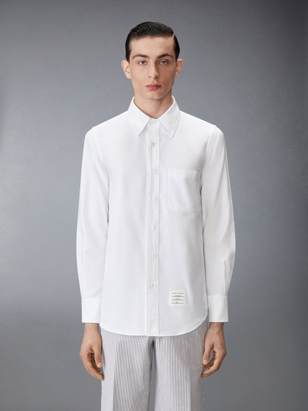 SOLID OXFORD STRAIGHT FIT SHIRT - image 2