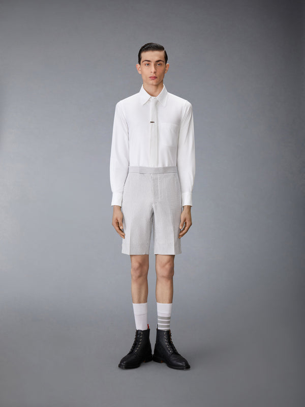 SOLID OXFORD STRAIGHT FIT SHIRT - image 5