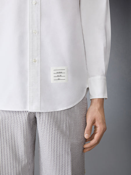 SOLID OXFORD STRAIGHT FIT SHIRT WHITE