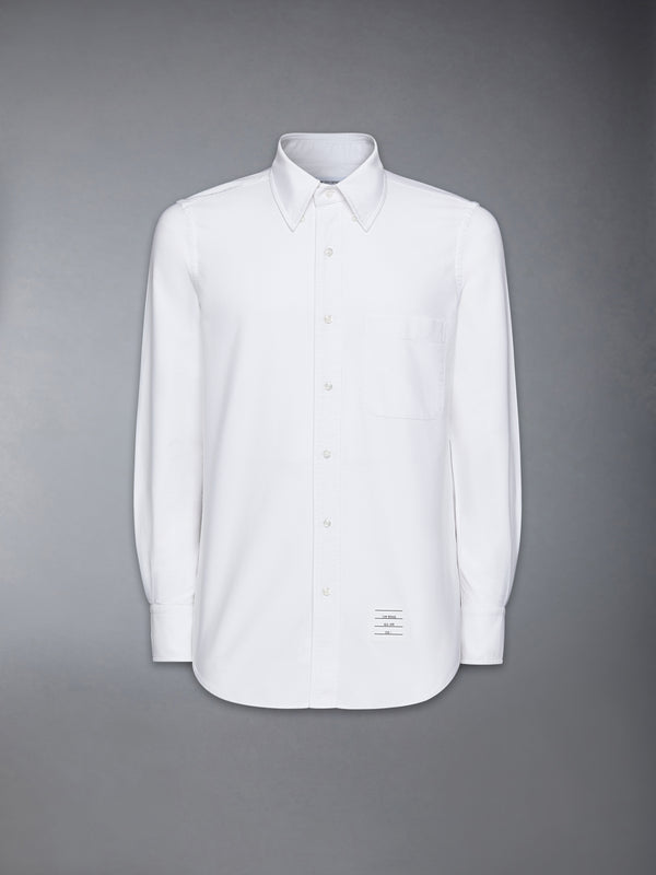 SOLID OXFORD STRAIGHT FIT SHIRT - image 7