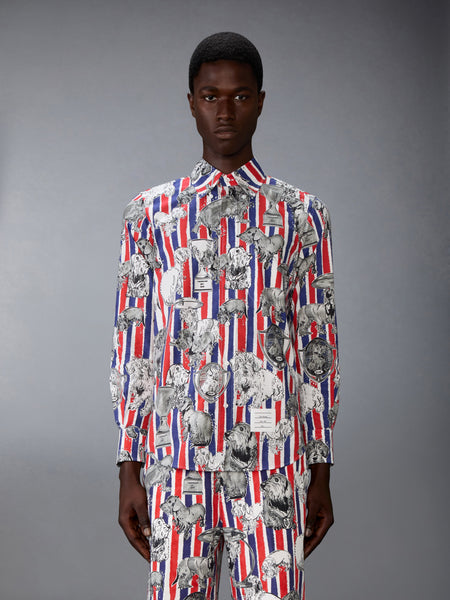 POPLIN HECTOR TOILE SHIRT RWBWHT