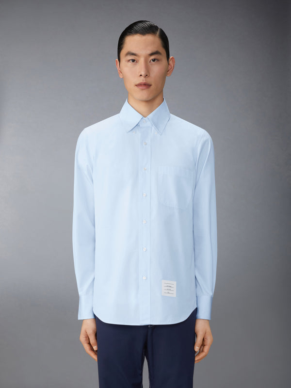SOLID POPLIN TWIN NEEDLE CONTRAST TOPSTITCH SHIRT - image 2