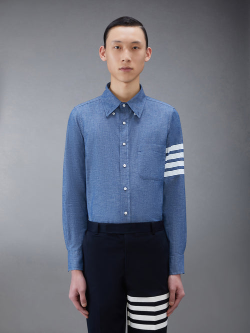 Chambray 4 Bar Shirt | Thom Browne