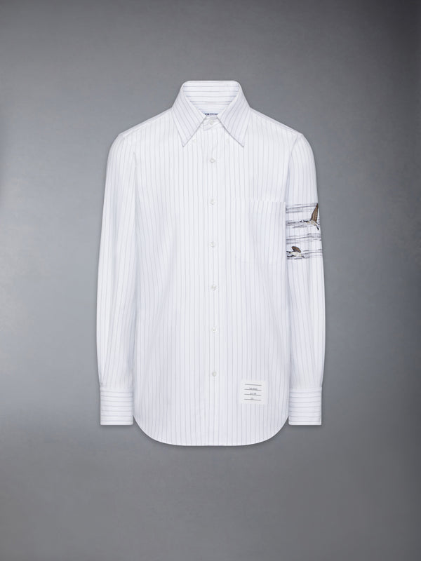 GEESE 4-BAR PINSTRIPE OXFORD SHIRT - featured image