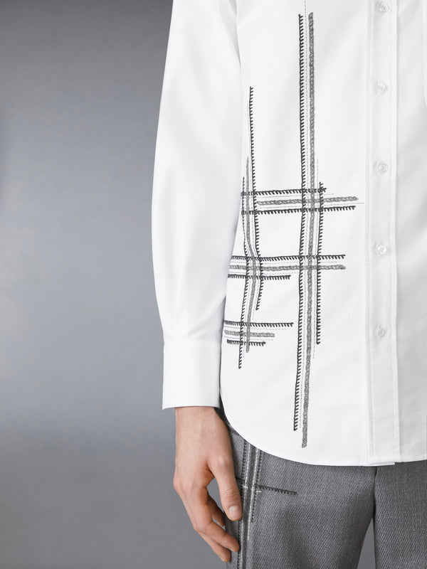 OXFORD BLANKET STITCH DEGRADE SHIRT - image 6