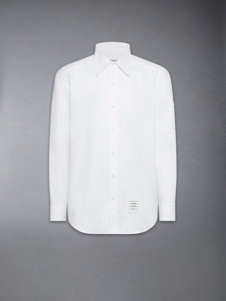 HECTOR CREST EMBROIDERY OXFORD SHIRT WHITE