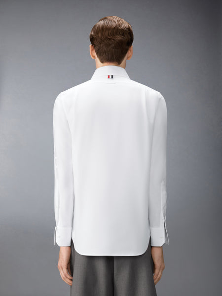HECTOR CREST EMBROIDERY OXFORD SHIRT WHITE