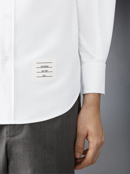 HECTOR CREST EMBROIDERY OXFORD SHIRT WHITE