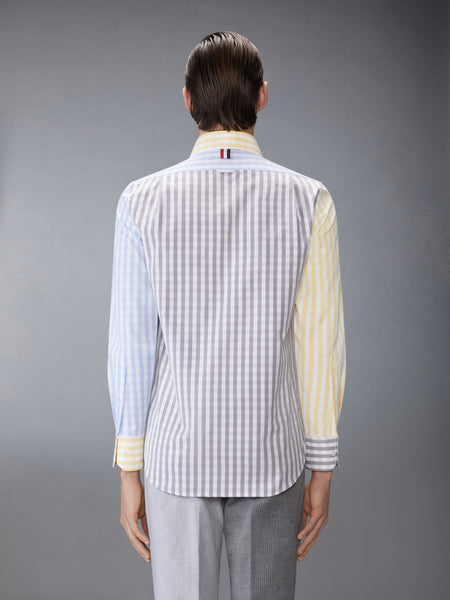 GINGHAM CHECK POPLIN FUNMIX SHIRT