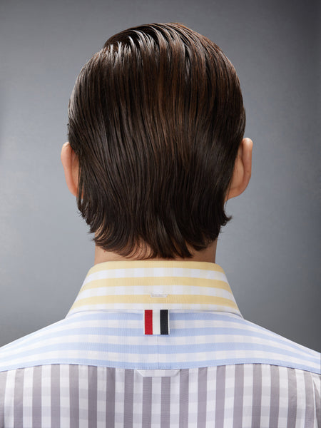 GINGHAM CHECK POPLIN FUNMIX SHIRT