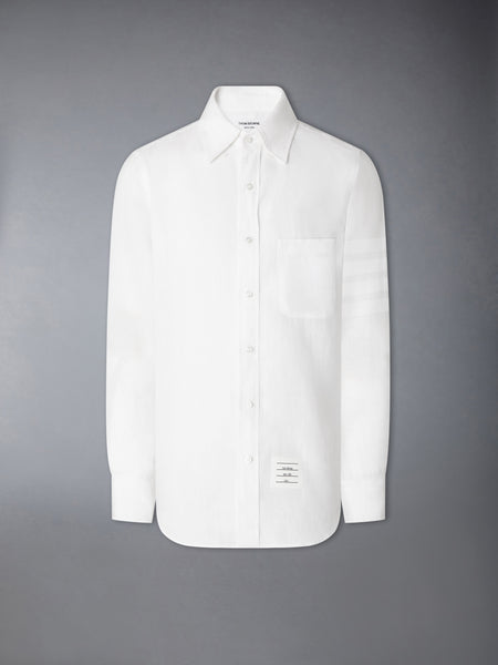 LINEN 4-BAR SHIRT WHITE